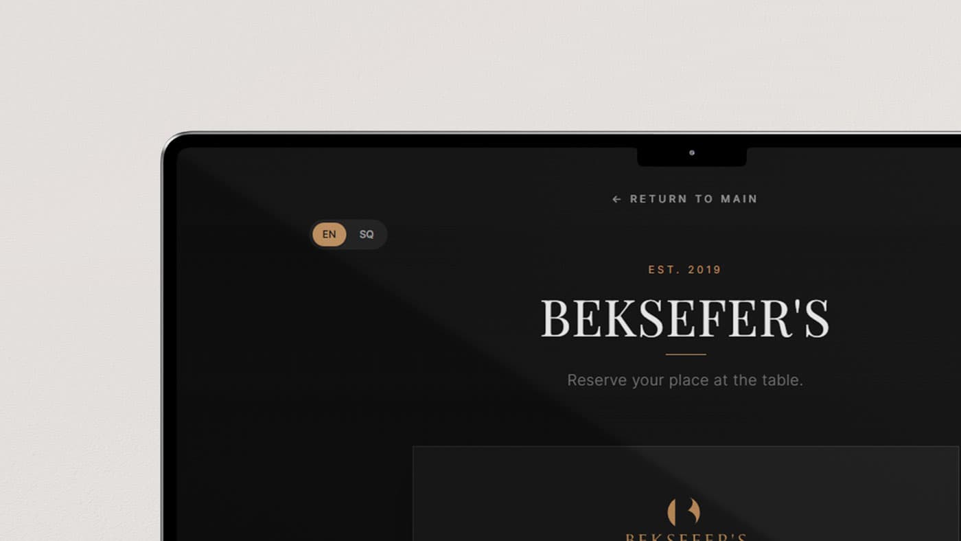 Screenshot of Booking platform for Restaurnt’s