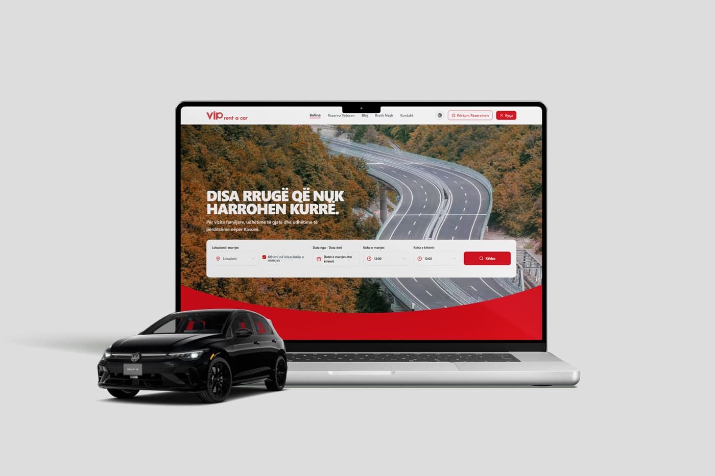 Screenshot of Modern website and booking System